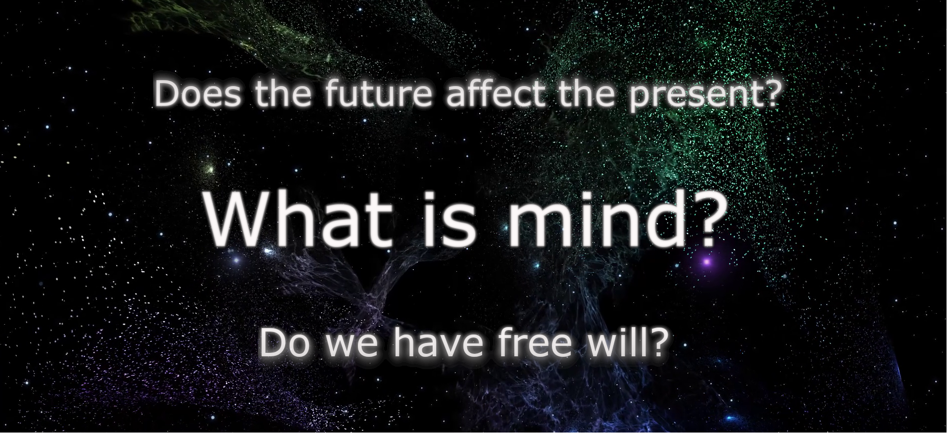 Cosmic background with four questions